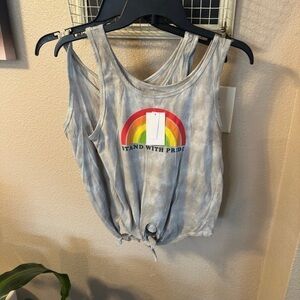 Fifth and sun stand with pride tank top